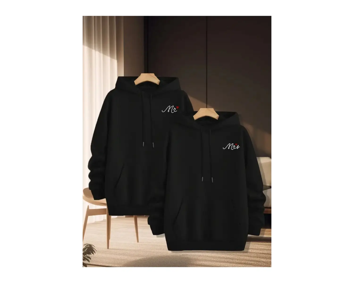 Renkli Kapşonlu Sweatshirt Çift Sevgili Kombinleri Couple Clothing