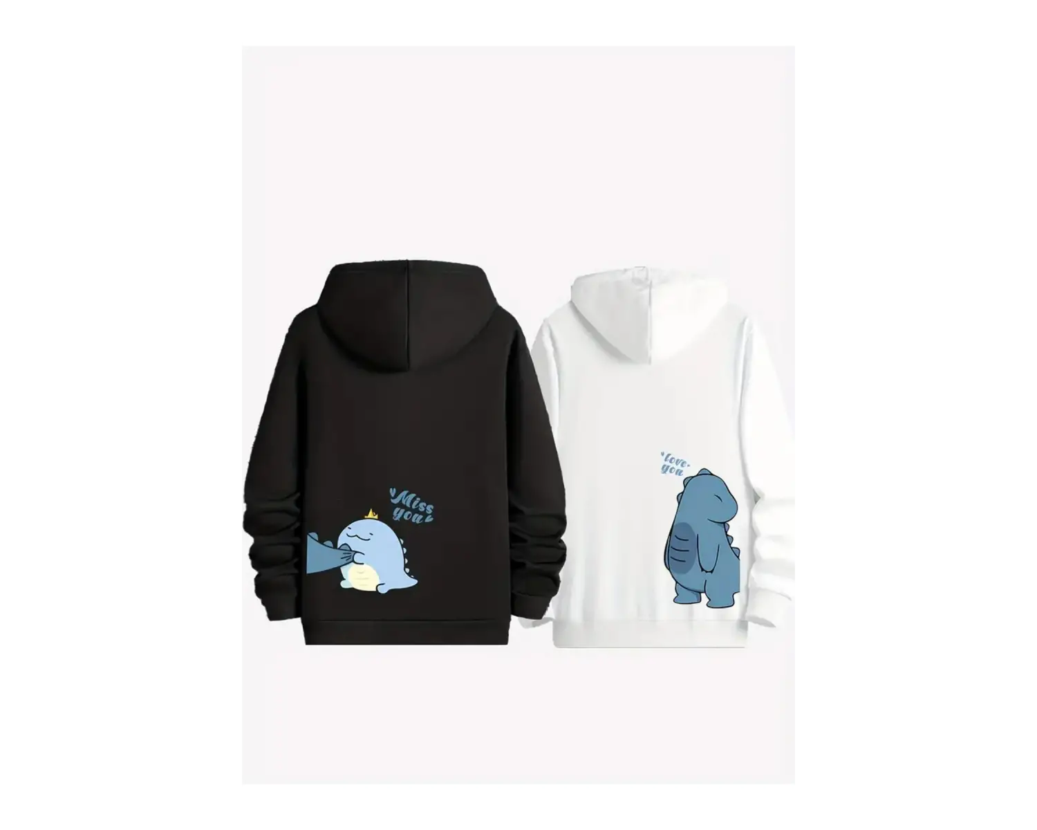 Renkli Kapşonlu Sweatshirt Çift Sevgili Kombinleri Couple Clothing