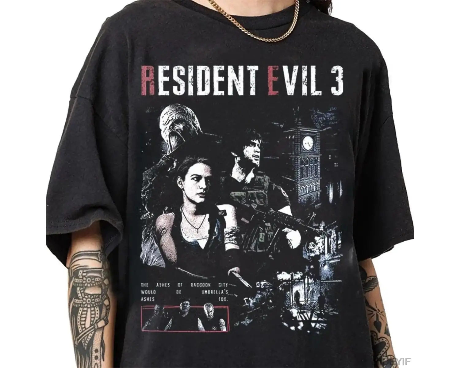 Resident Evil 3 Biohazard Oyunu T-shirt Erkekler Kadınlar Için % 100% Pamuk T Shirt Sokak Sti