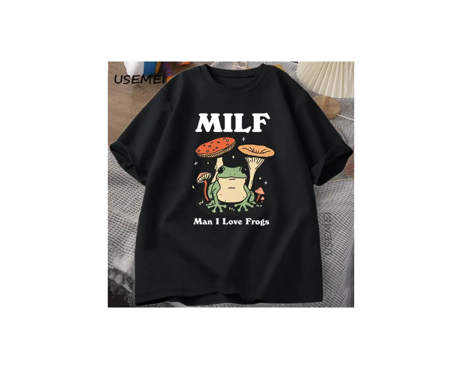 Retro Kurbağa Tshirt Komik MILF Kurbağa TCottagecore Kurbağa T-shirt Kurbağa Kurbağa 2825