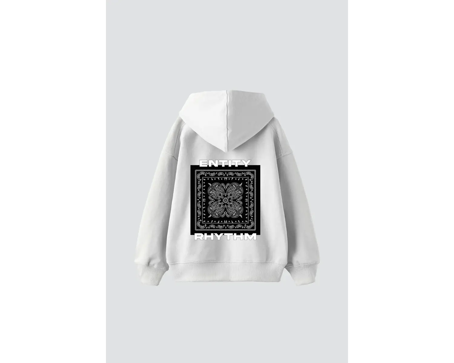 Rhythm Bandana Baskılı Oversize Unisex Beyaz