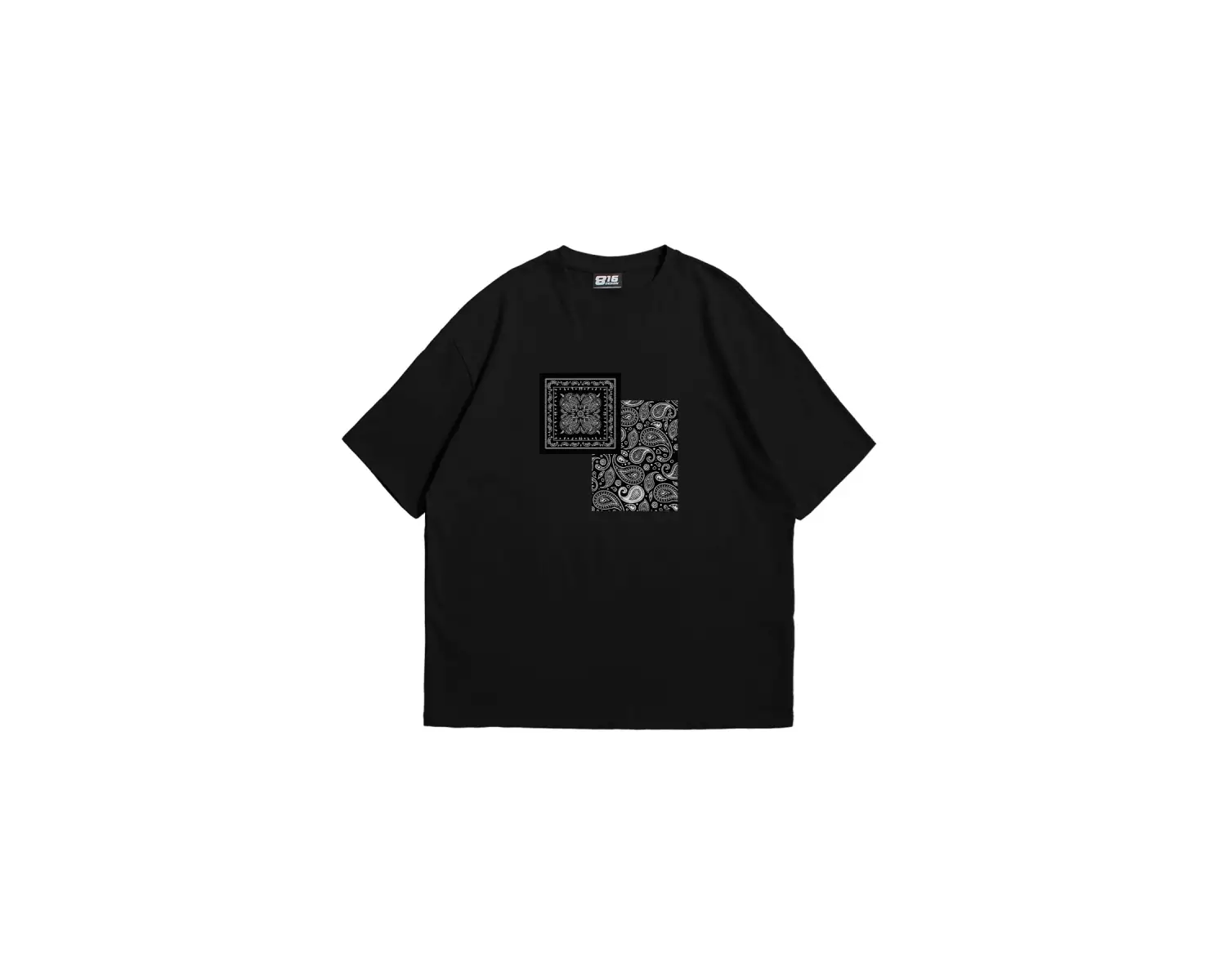 Rhythm Bandana Baskılı Oversize Unisex Beyaz