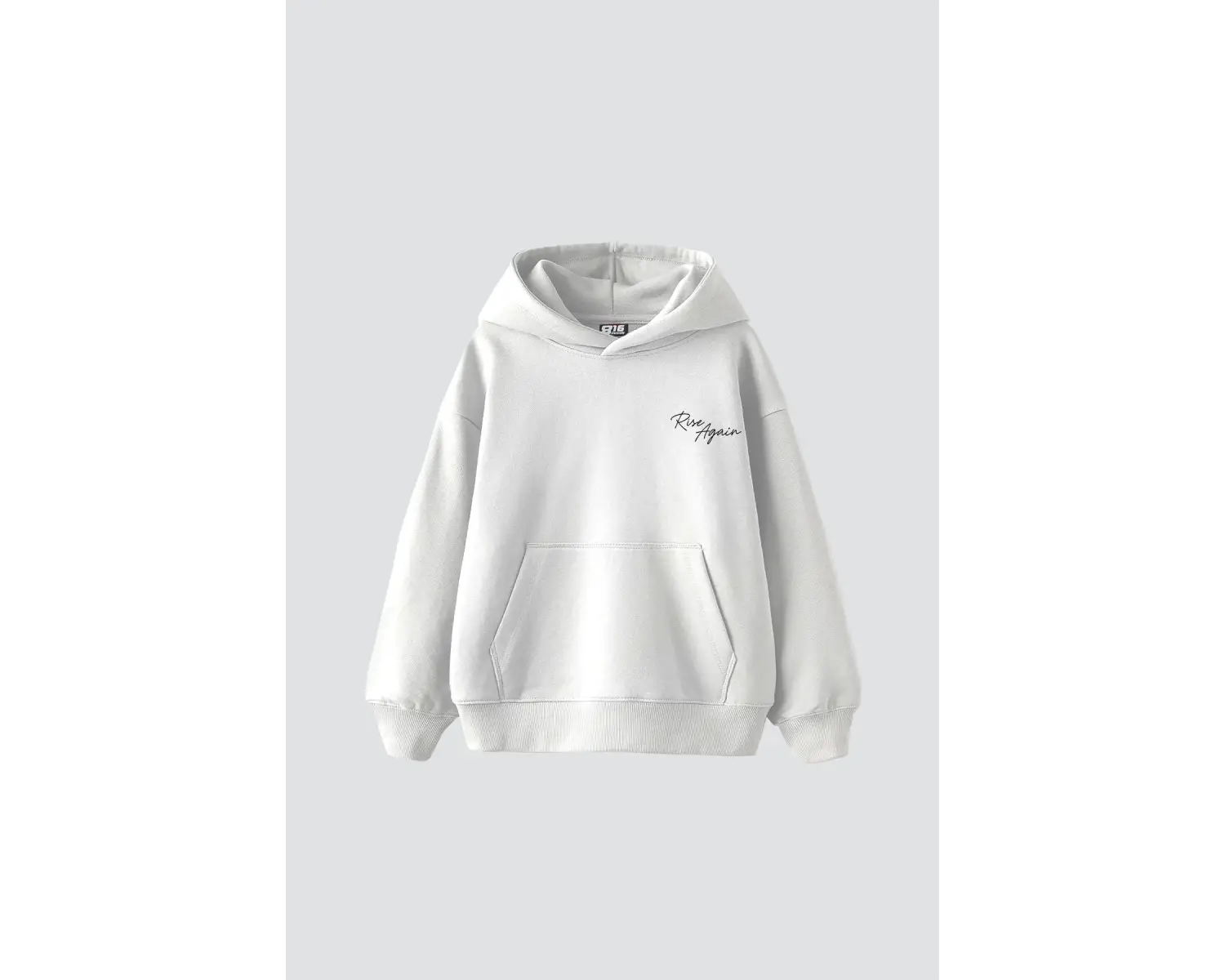 Rise Again Baskılı Oversize Unisex Premium Beyaz