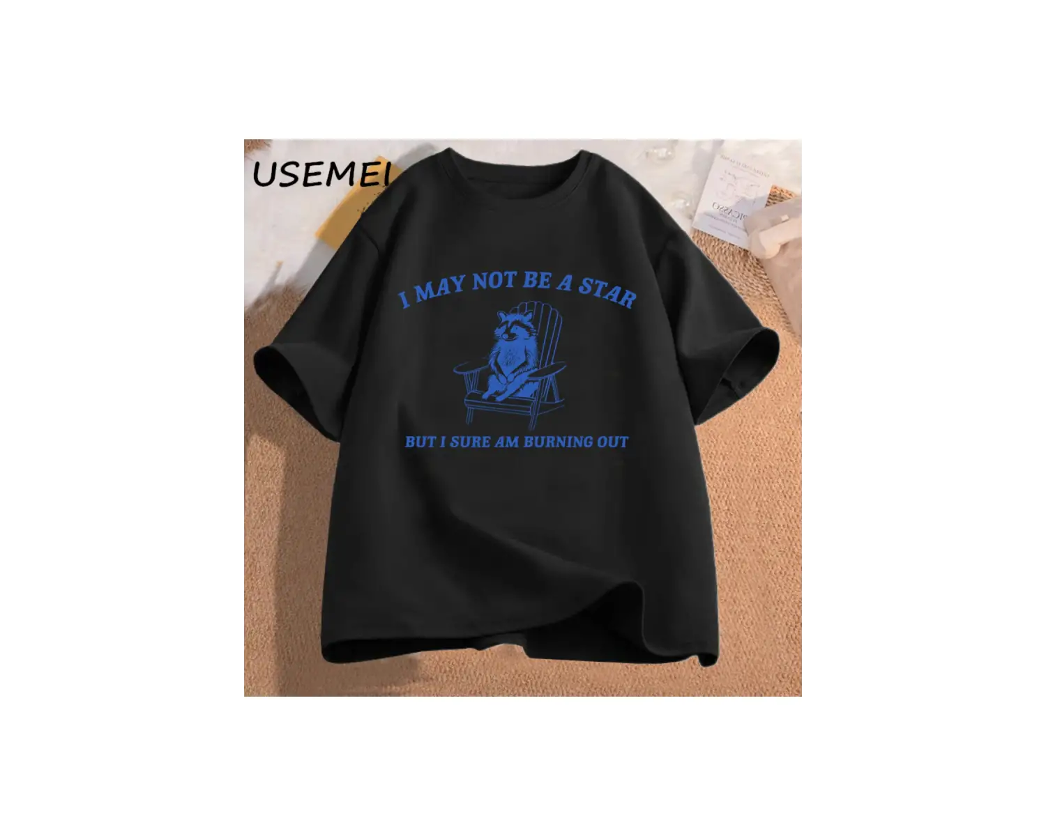 Rizz Em ile Tism komik T Shirt erkekler Vintage rakun Bootleg T-Shirt Tees kısa kollu p 2919