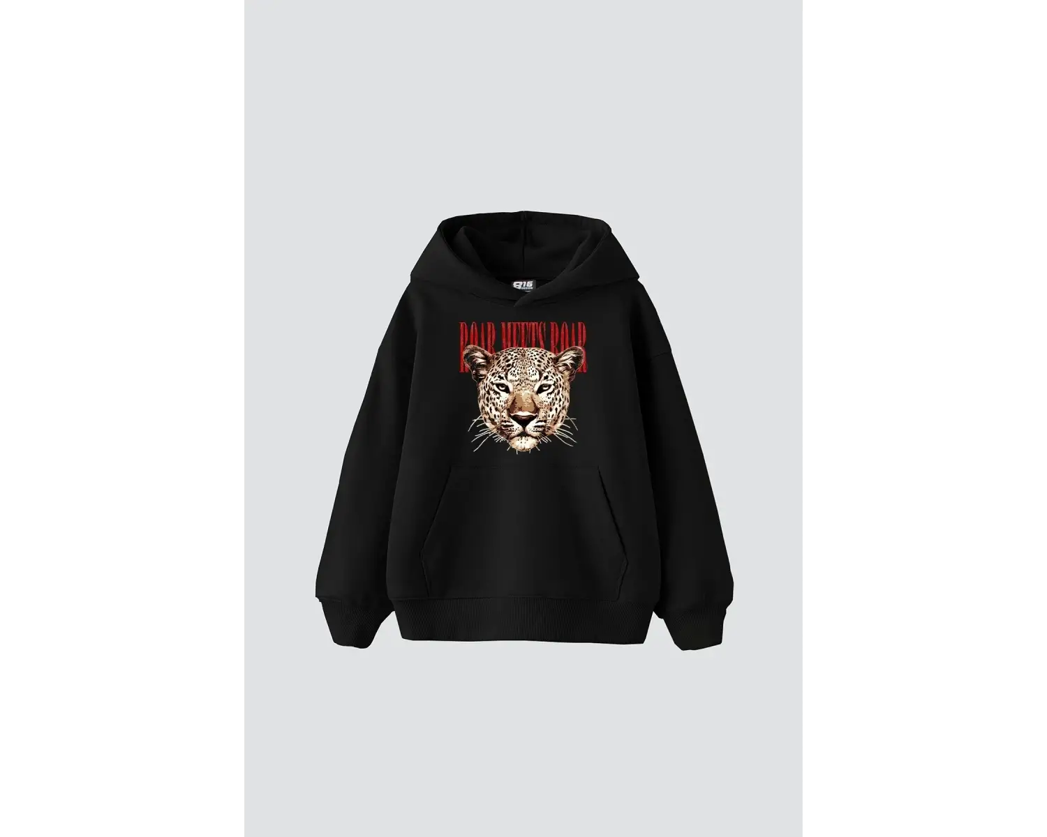 Roar Meets Baskılı Oversize Unisex Beyaz