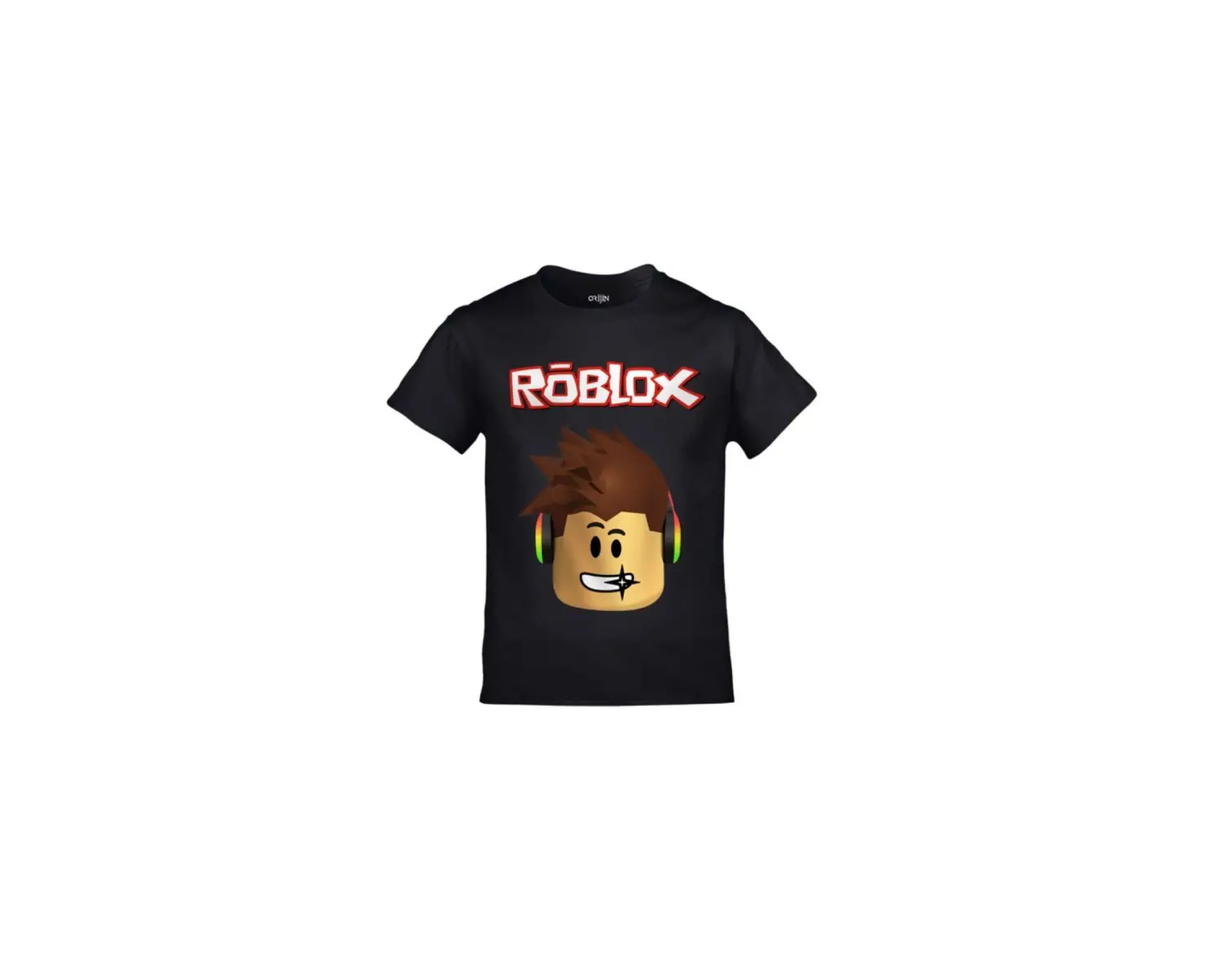 Roblox Baskılı Siyah Çocuk