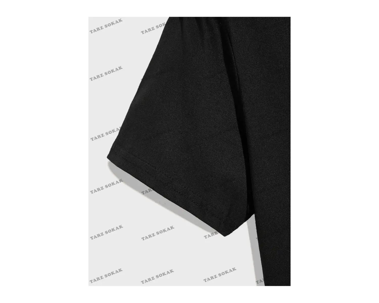 ROMWE Hazırlık Erkek Sloganı Karikatür Ayı Grafikli Tişört ve İpli Şort