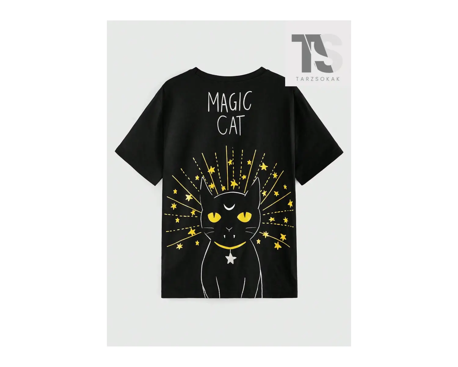 Rosie Karikatür Yazılı Baskılı Kısa Kollu Tişört