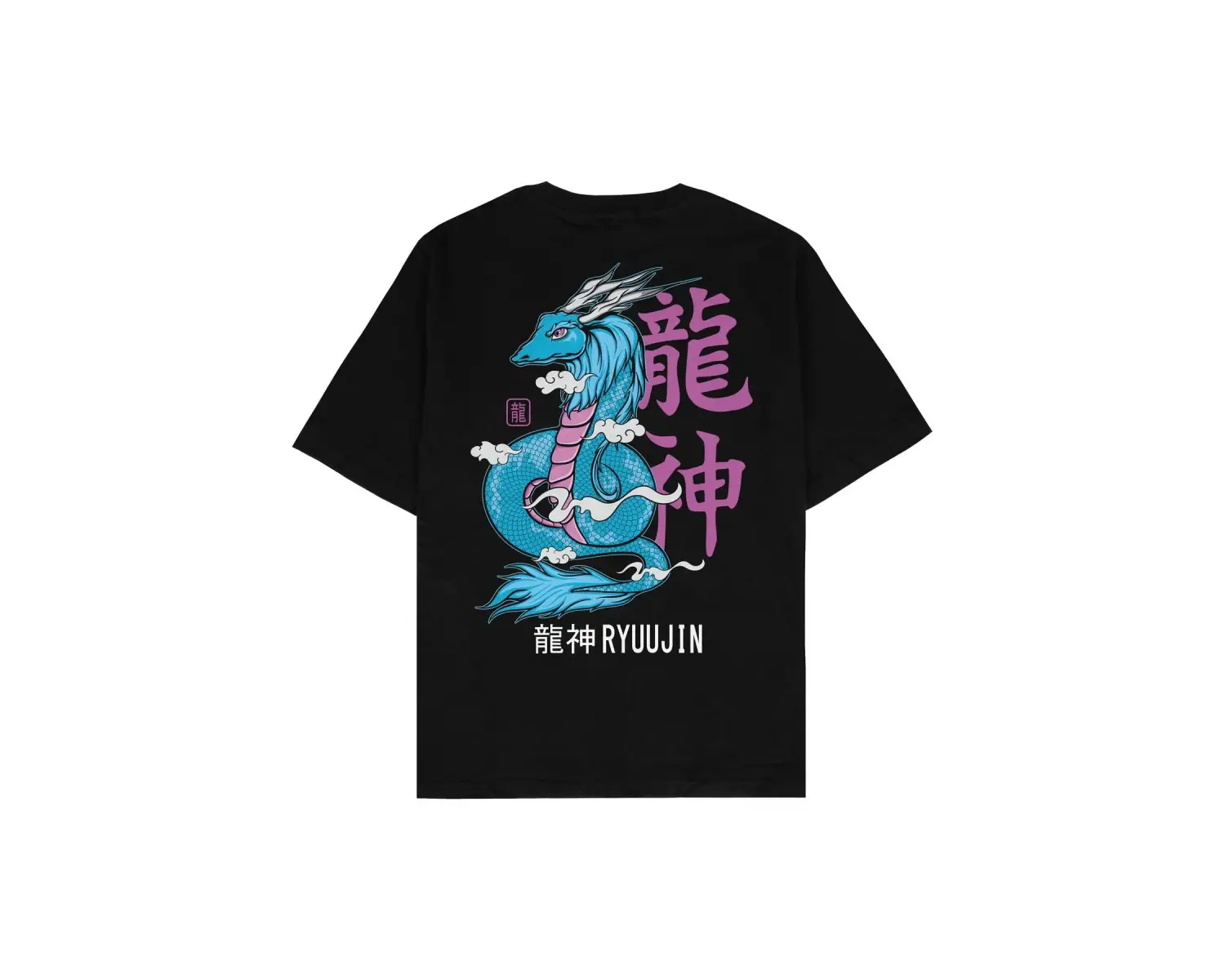 Ryuujin Siyah Oversize Unisex T-shirt