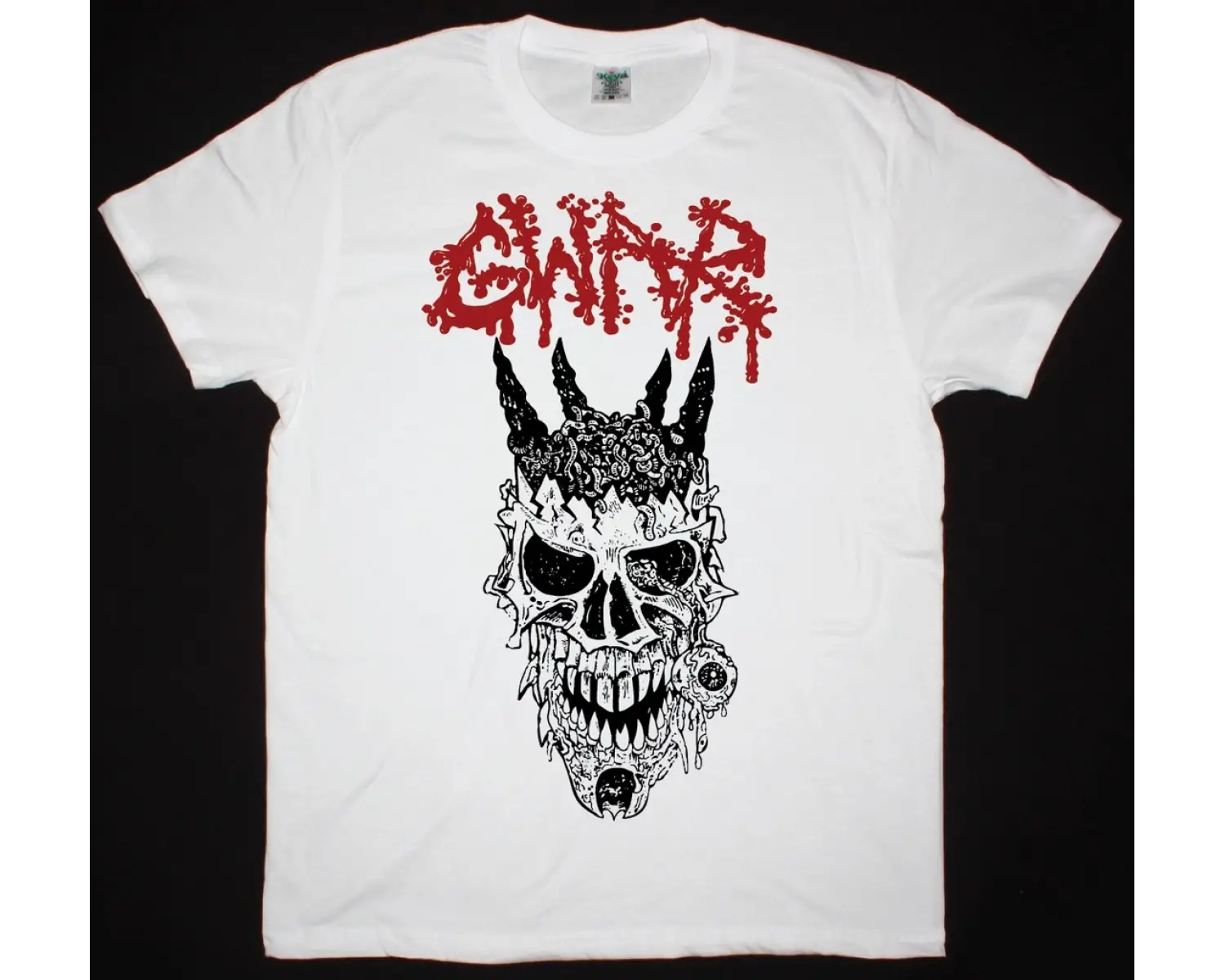 SACRED REICH WARRIOR NEW WHITE T-SHIRT ÖN BASKILI