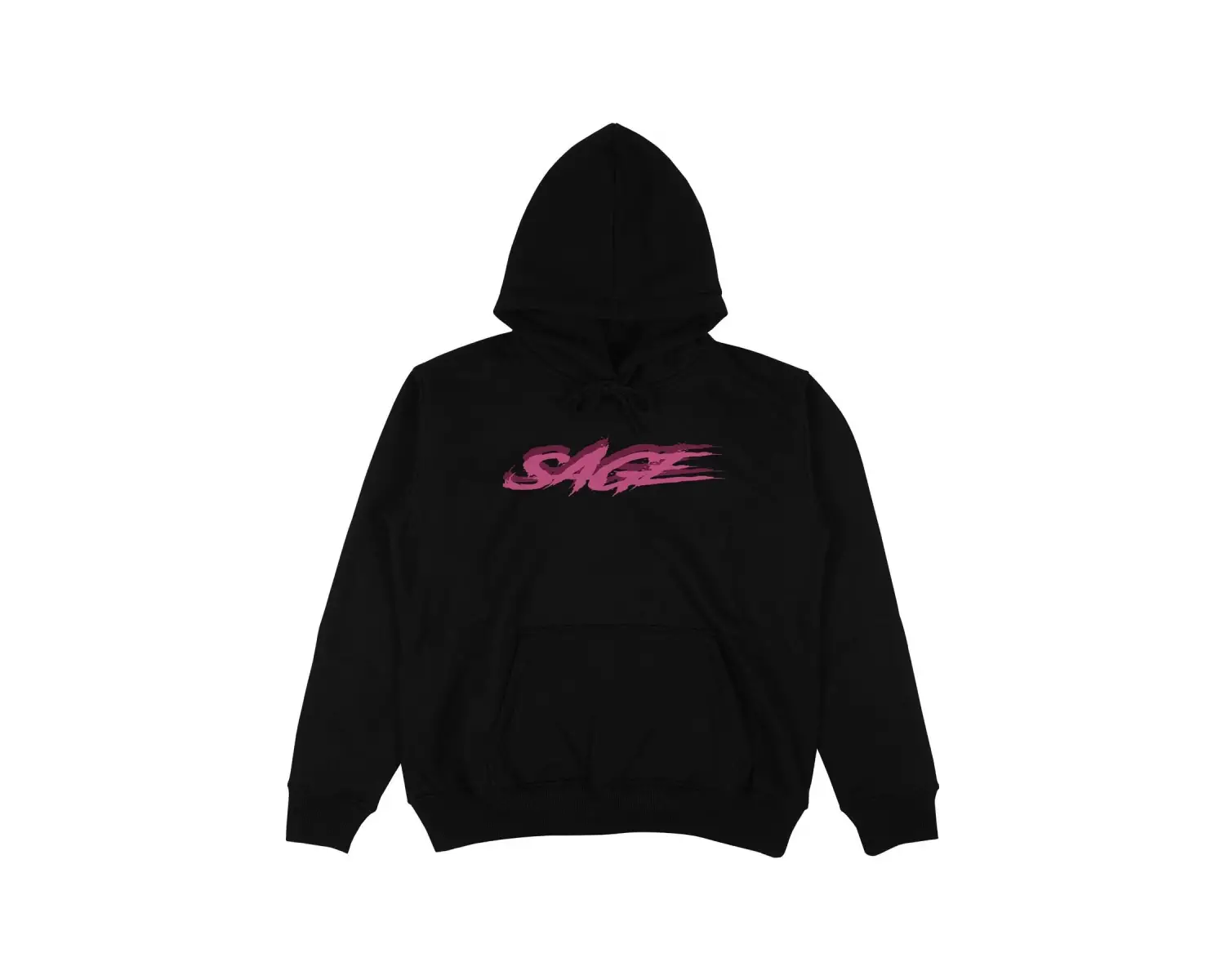 Sage Siyah Oversize Unisex Kapüşonlu Sweatshirt Hoodie
