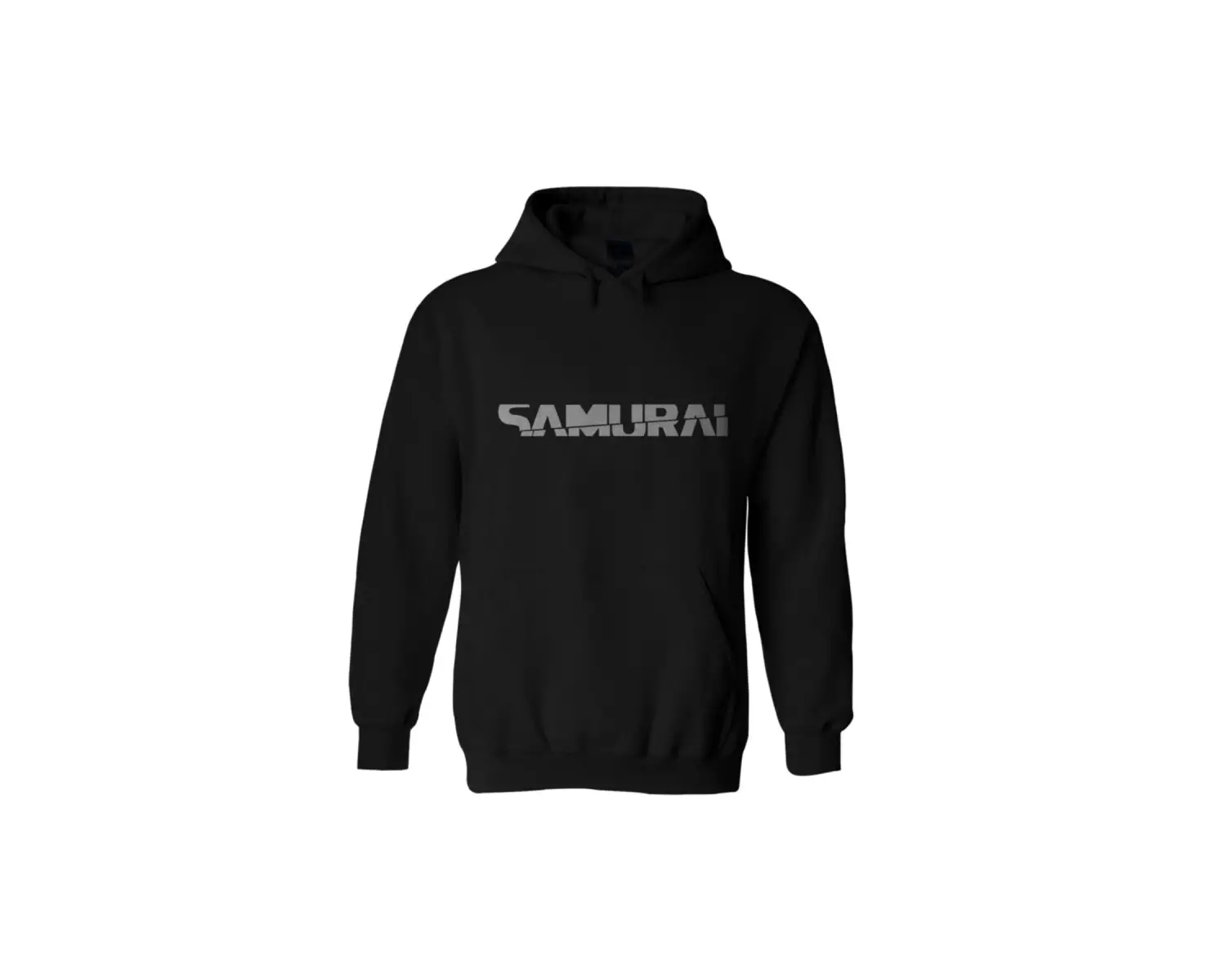 Samurai Cyberpunk Sırt Baskılı Siyah Hoodie 2077