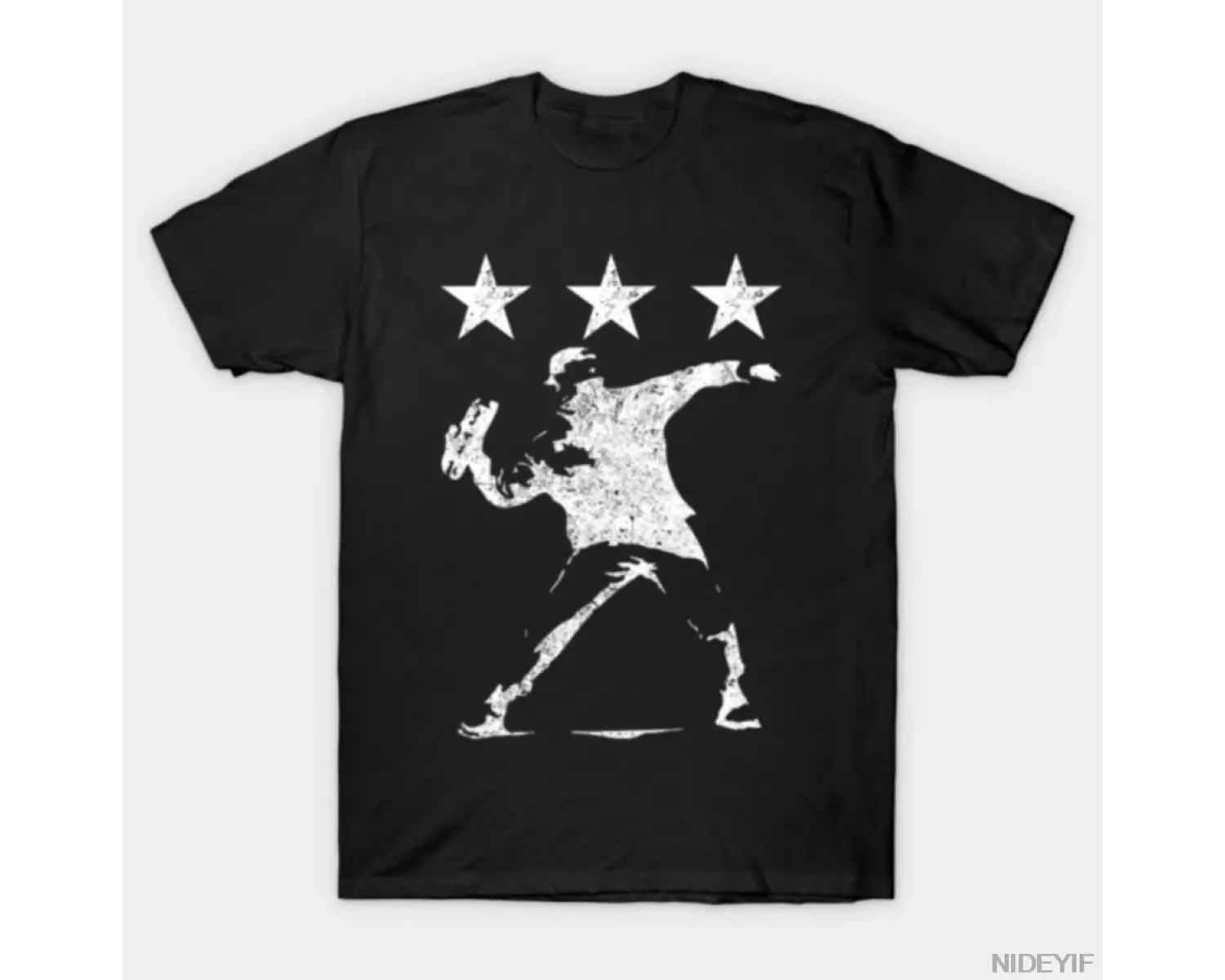 Sandwich Guy Throwing Resist Sandwich Free Dc Revolution Erkek Kadın Tişörtü %100 Pamuklu Tiş