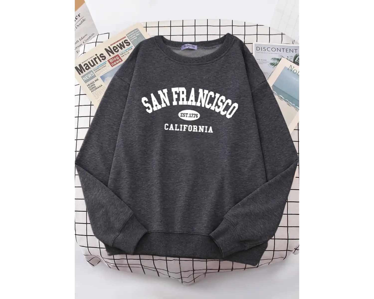 Sanfrancisco Est.1776 California mektup sokak Hoodies kadın sokak Fit Hoodie Hipster boy Hood