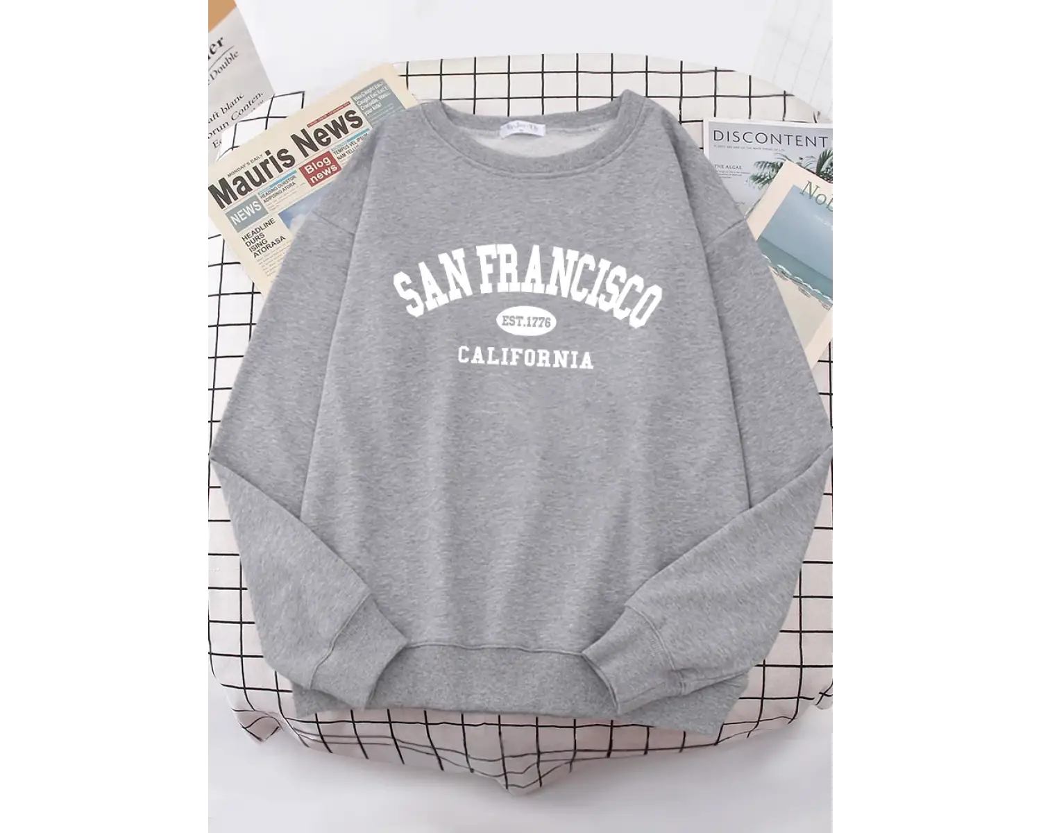 Sanfrancisco Est.1776 California mektup sokak Hoodies kadın sokak Fit Hoodie Hipster boy Hood