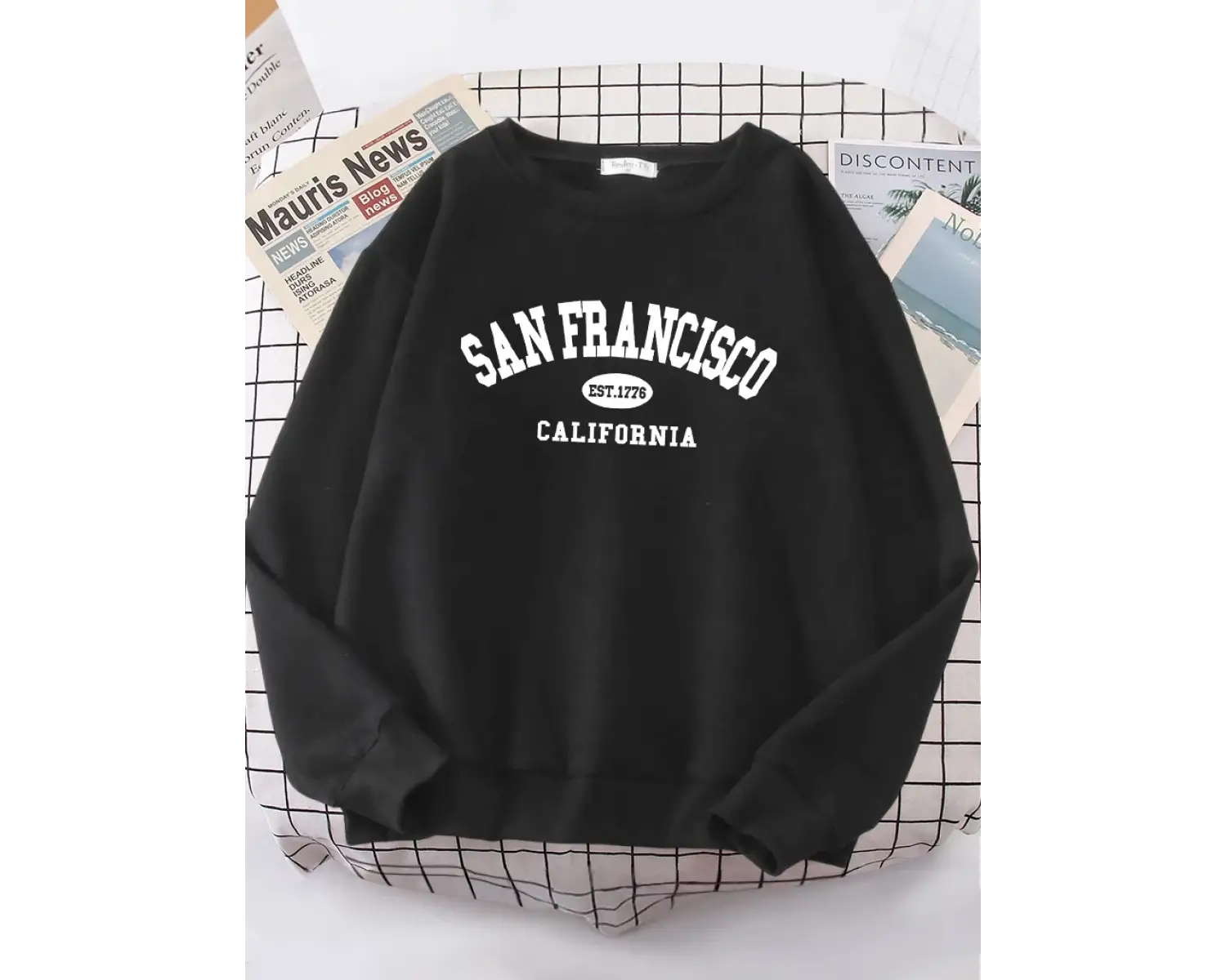 Sanfrancisco Est.1776 California mektup sokak Hoodies kadın sokak Fit Hoodie Hipster boy Hood