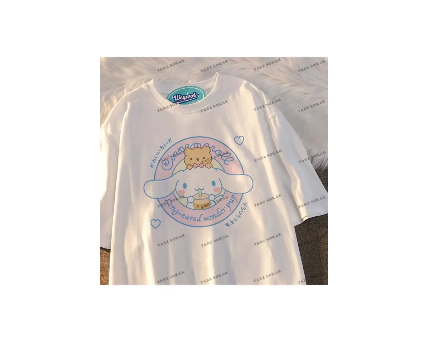 Sanrio Cinnamoroll kısa kollu giysi
