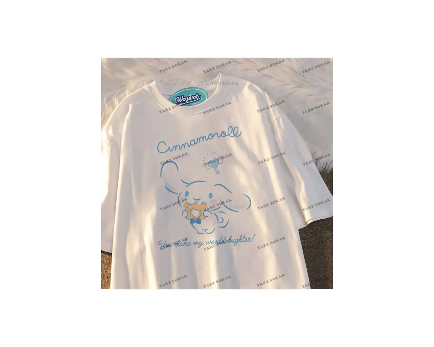 Sanrio Cinnamoroll kısa kollu giysi