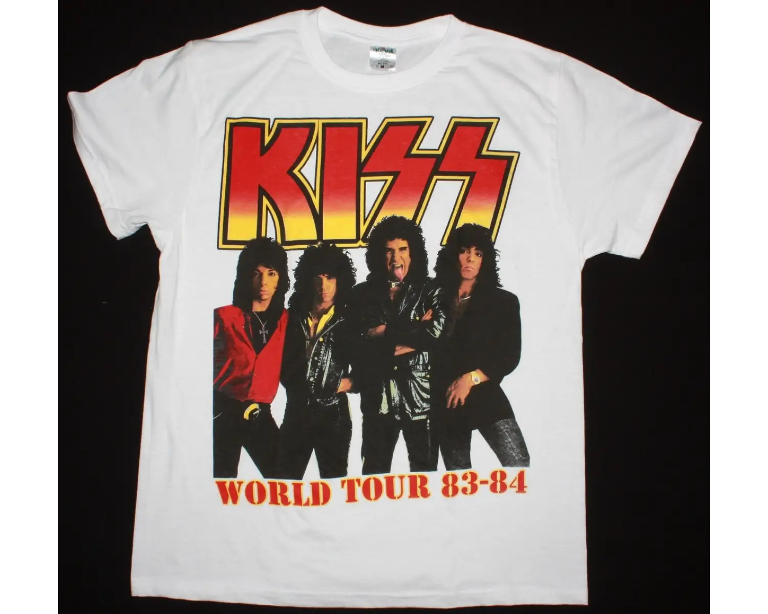 SANTANA HEAVEN SMILES NEW BLACK T-SHIRT ÖN VE ARAKA BASKILI