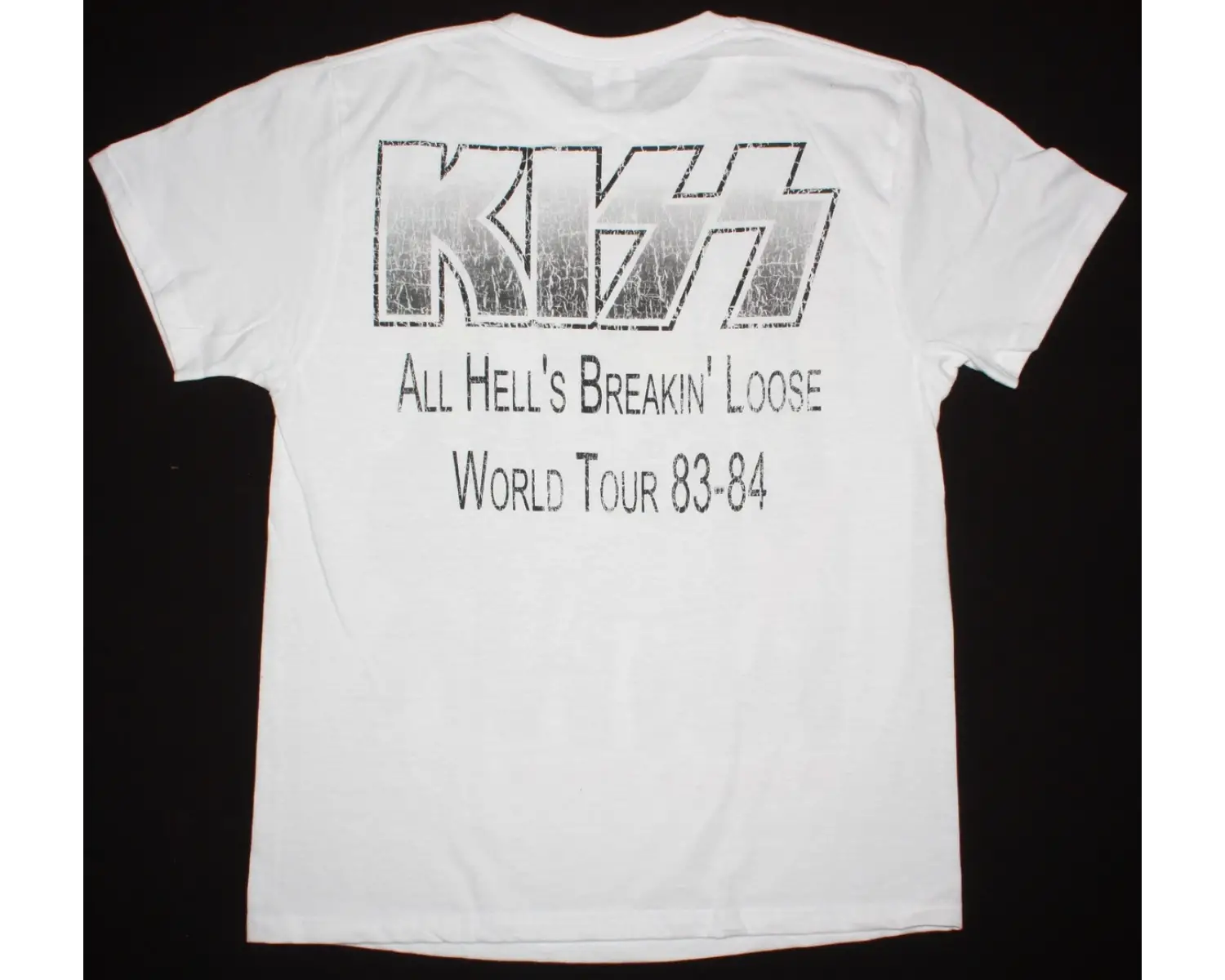 SANTANA HEAVEN SMILES NEW BLACK T-SHIRT ÖN VE ARAKA BASKILI