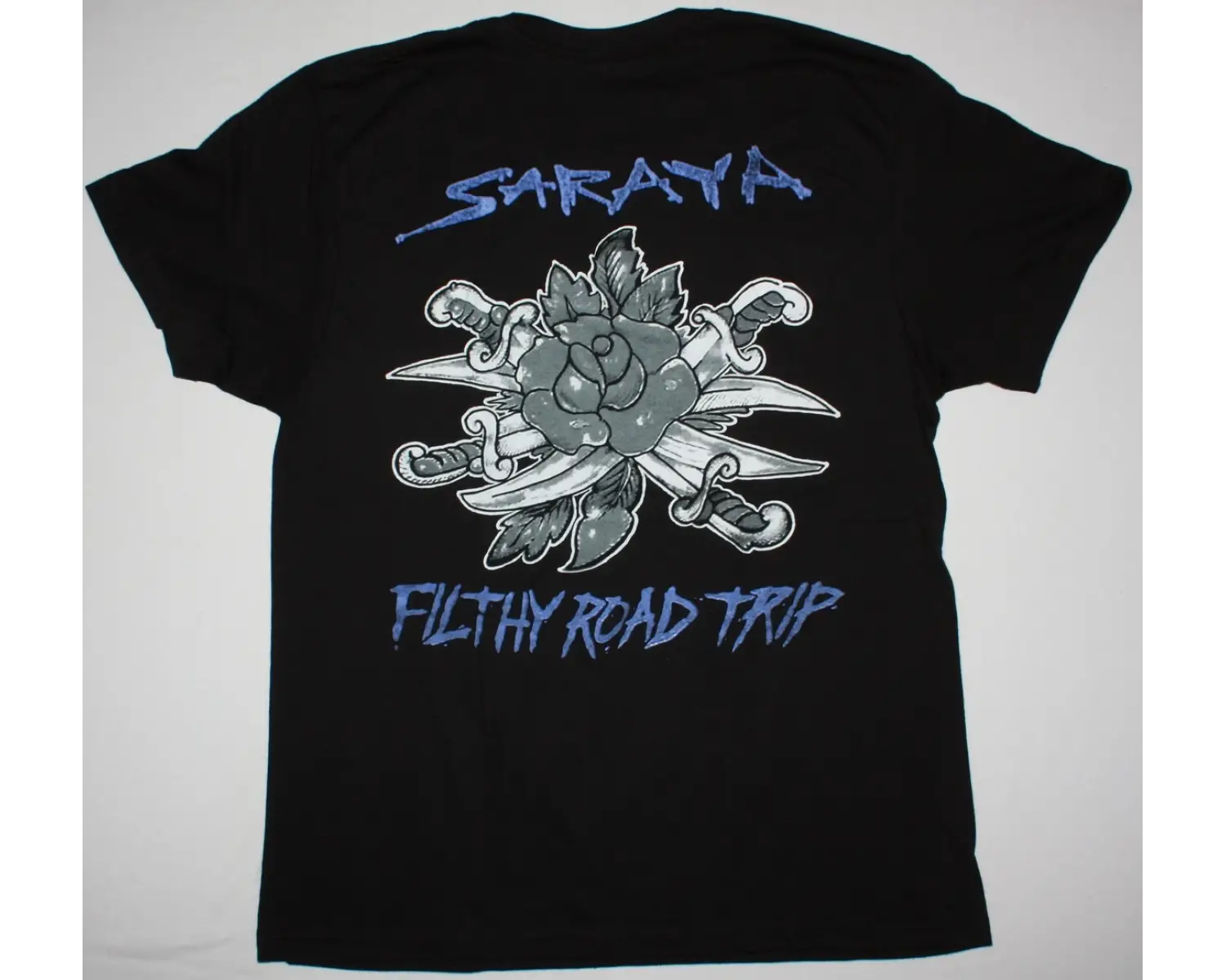 SCAR SYMMETRY NECKBREAKERS BALL TOUR NEW BLACK T-SHIRT ÖN VE ARAKA BASKILI