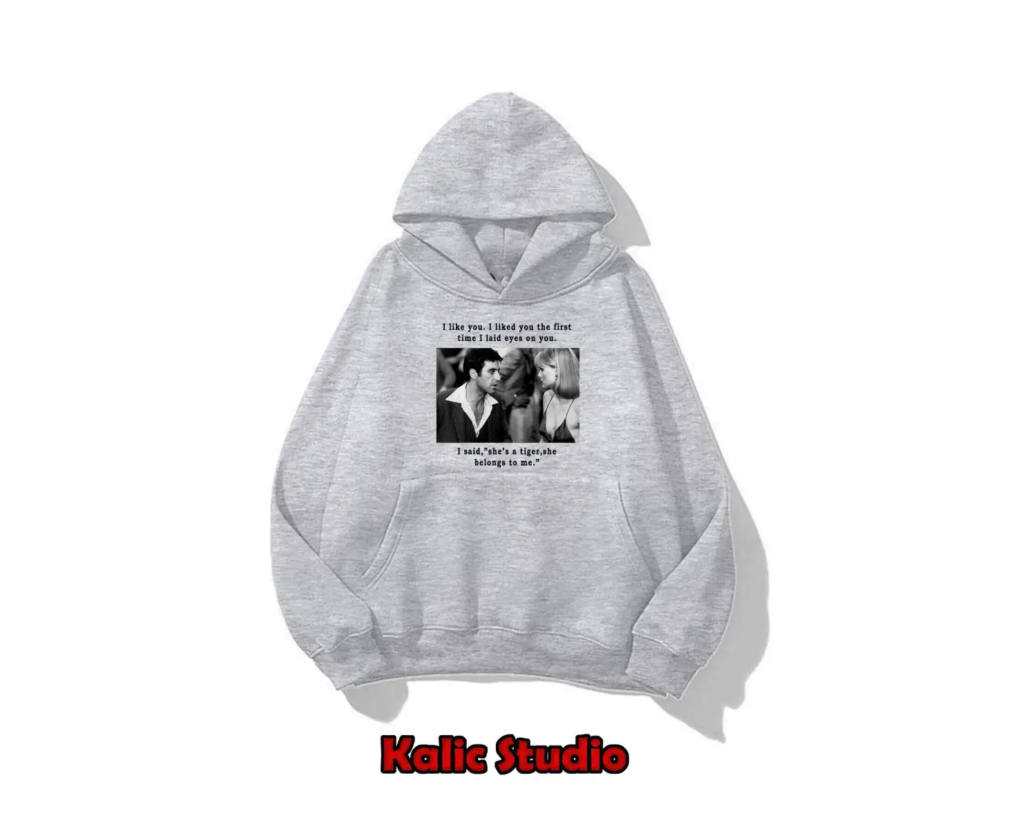 Scr YARALI ünisex oversize sweatshirt gri