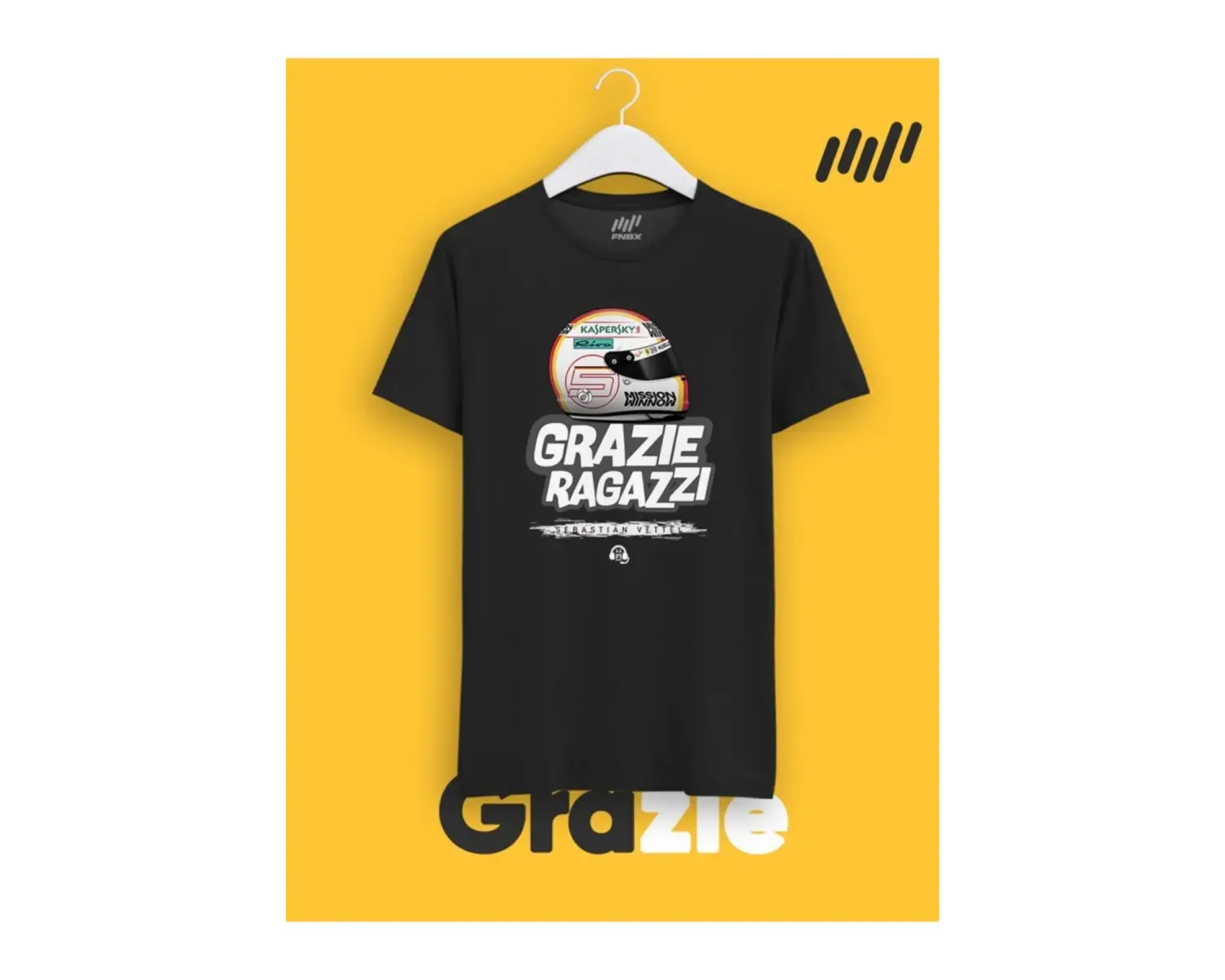 Sebastian Vettel Grazie Ragazzi T-shirt