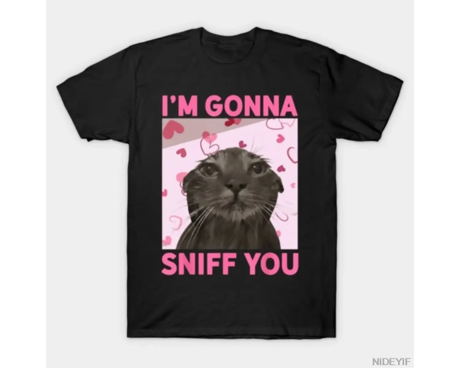 Seni koklayacağım Komik Brainrot Kedi Meme T-shirt Erkekler Kadınlar Için % 100% Pamuk T Shir