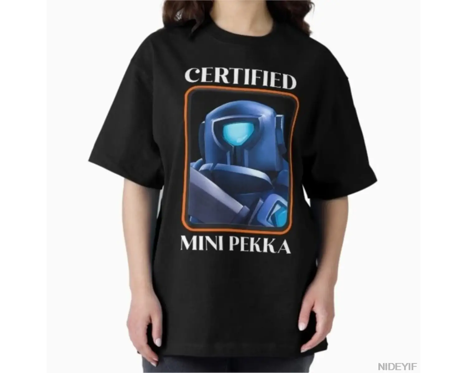 Sertifikalı Mini PEKKA Çocuk Clash Royale T-shirt Erkek Kadın % 100% Pamuklu Tişörtler Kısa K