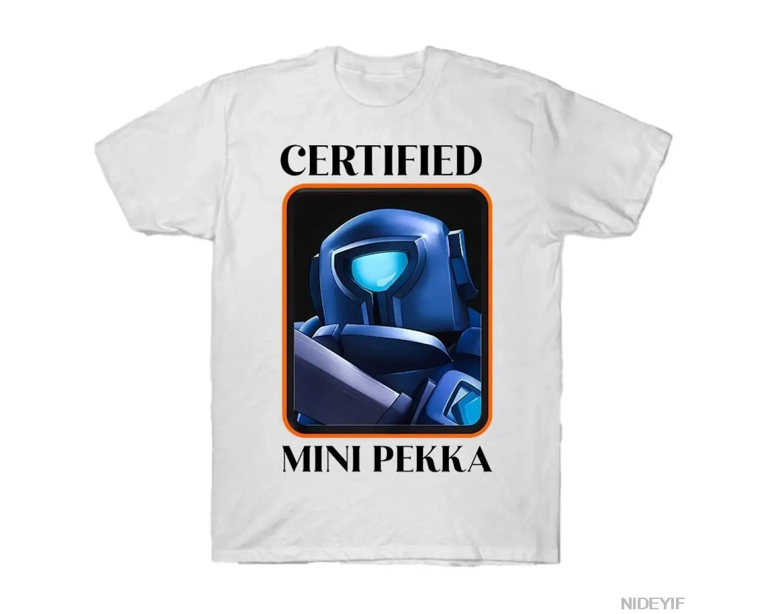 Sertifikalı Mini PEKKA Çocuk Clash Royale T-shirt Erkek Kadın % 100% Pamuklu Tişörtler Kısa K