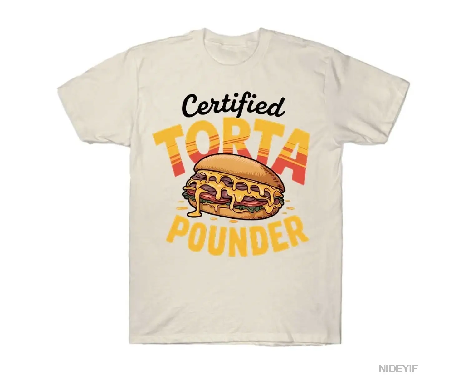 Sertifikalı Torta Pounder Komik Meksika Yemeği Torta Pounder T-shirt Erkekler Kadınlar Için %