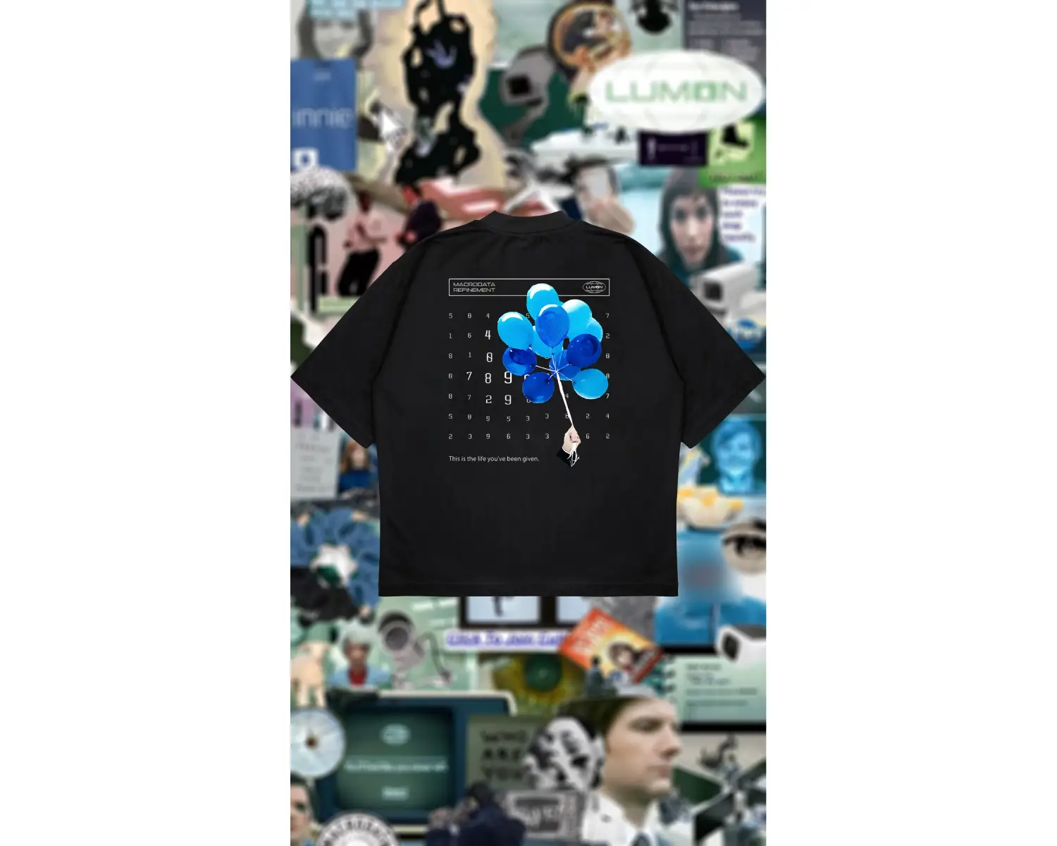 Severence Baskılı Oversize Unisex Pamuklu Nefes Alan Kalın Kumaşlı