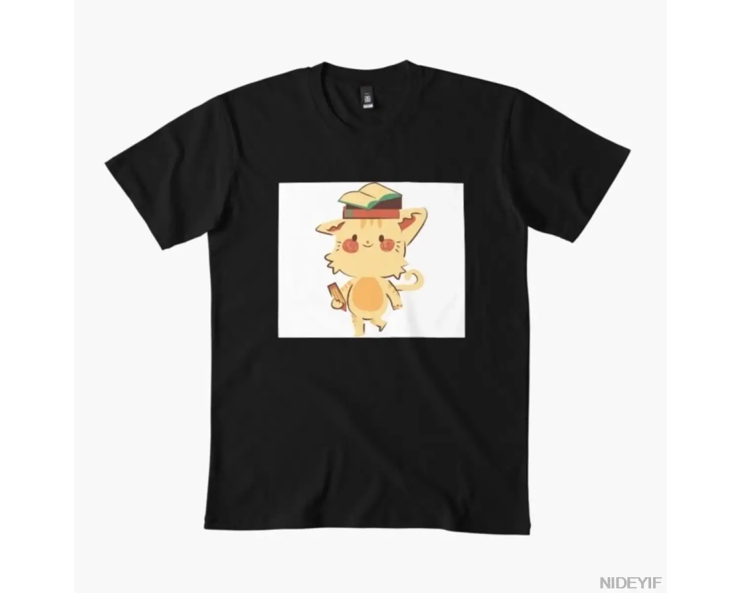 Sevimli Güzel Kedi Anne Kitap Okuyor Vintage T-shirt Erkekler Kadınlar Için % 100% Pamuk T Sh