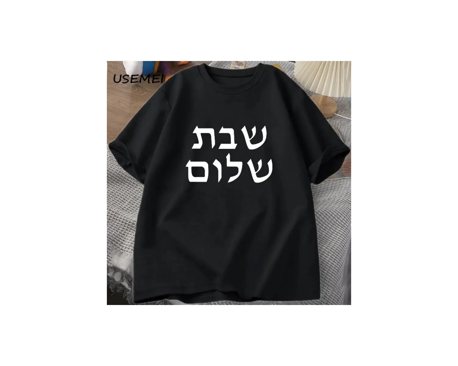 Shabbat Şalom T-shirt Erkekler Yahudi T Shirt Shabbat Tee Pamuk erkek Giysileri Tshirt Kısa K 2817