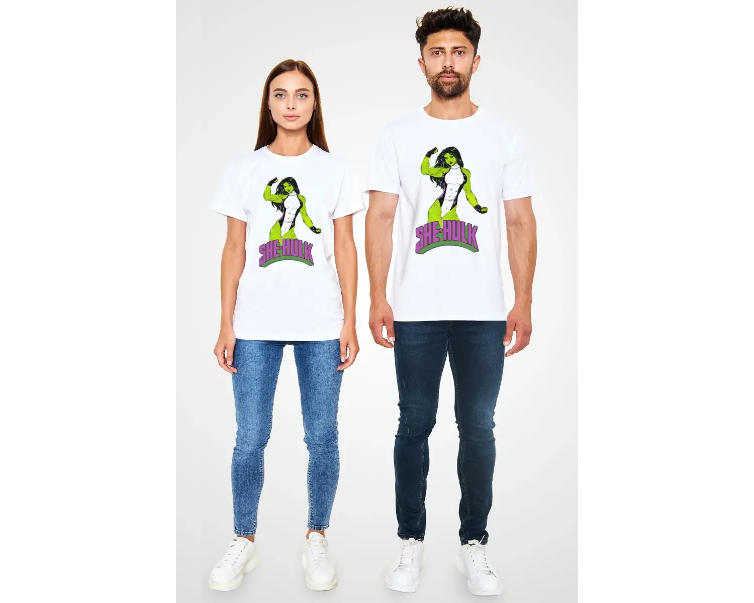 She-Hulk Beyaz Unisex Tişört T-Shirt