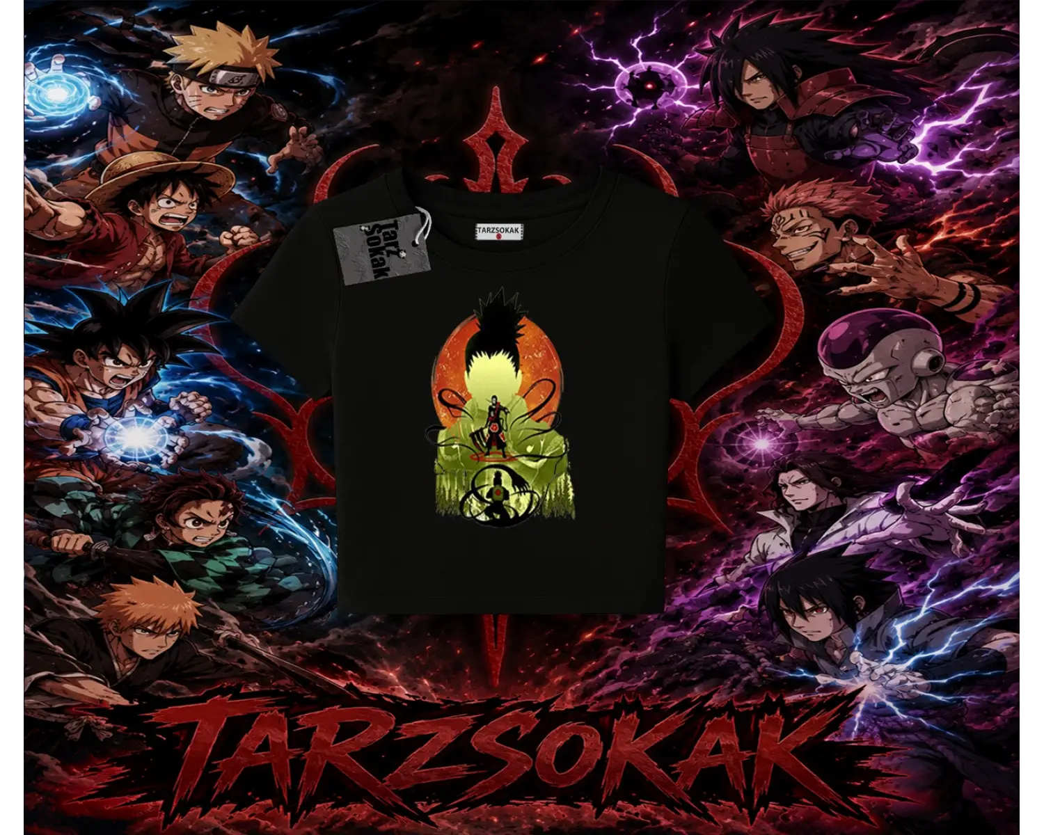 Shikamaru Nara Naruto Anime Karakter Kadın Baby Tee Beyaz