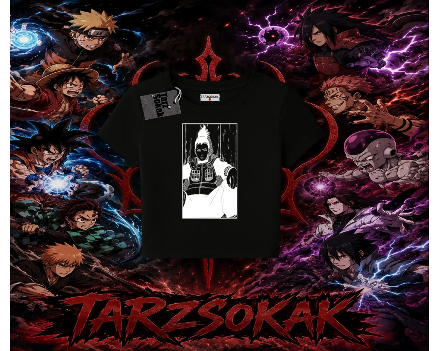 Shikamaru Nara Naruto Anime Karakter Kadın Baby Tee Beyaz