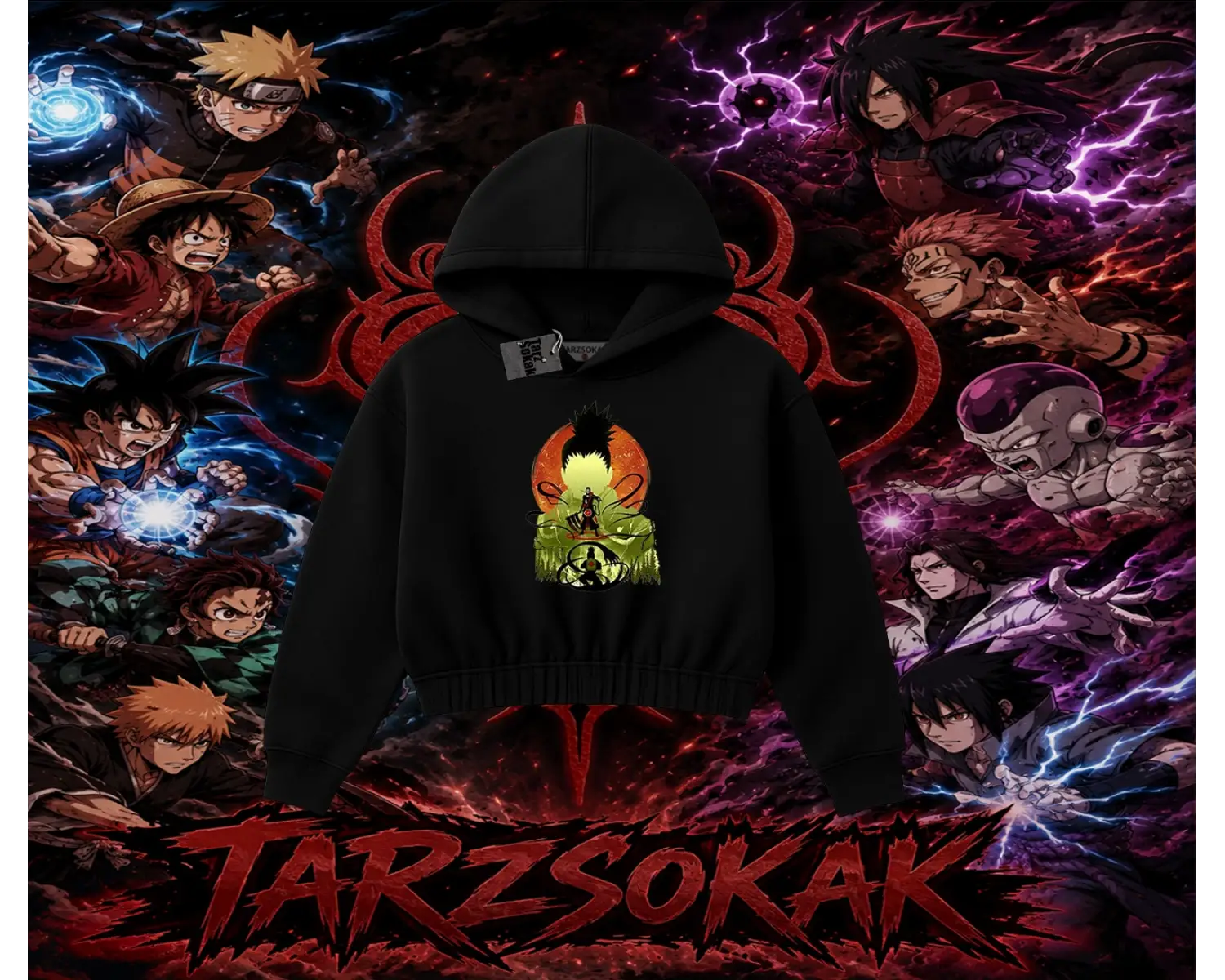 Shikamaru Nara Naruto Anime Karakter Kadın Crop Kapşonlu Sweatshirt Beyaz