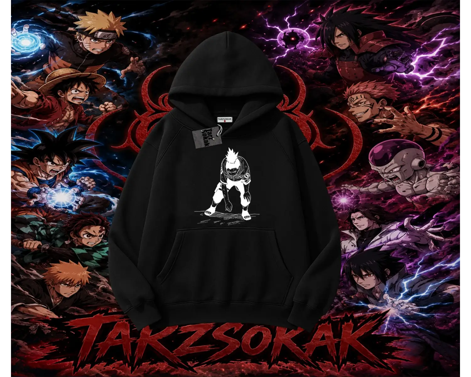 Shikamaru Nara Naruto Anime Karakter Oversize Unisex Kapşonlu Sweatshirt Beyaz