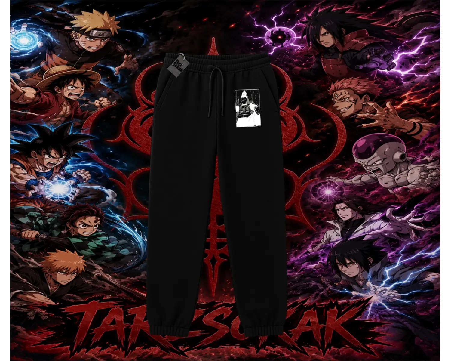 Shikamaru Nara Naruto Anime Karakter Unisex Jogger Eşofman Altı Beyaz
