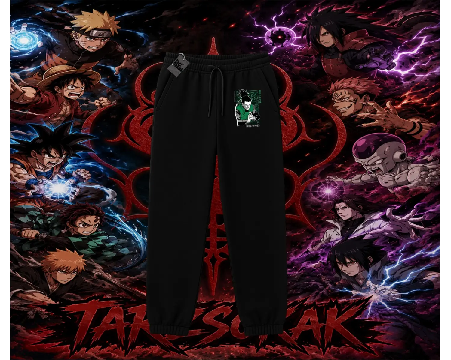 Shikamaru Nara Naruto Anime Karakter Unisex Jogger Eşofman Altı Beyaz