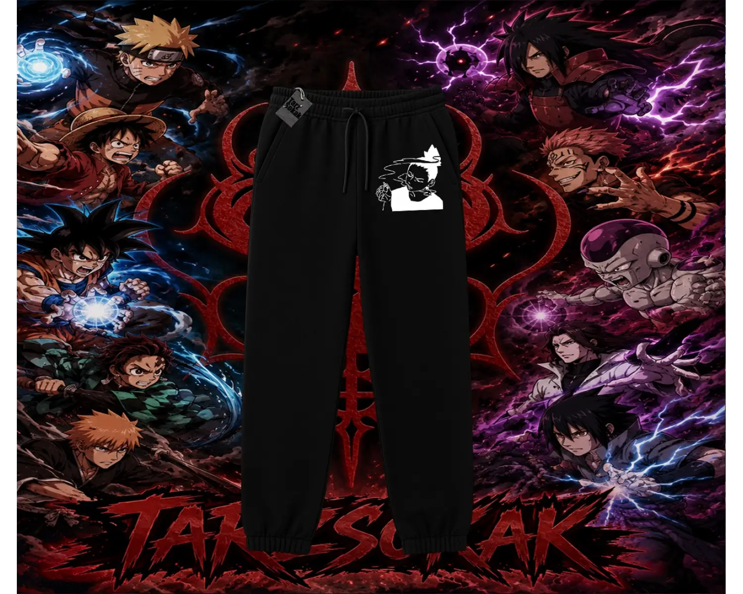 Shikamaru Nara Naruto Anime Karakter Unisex Jogger Eşofman Altı Beyaz