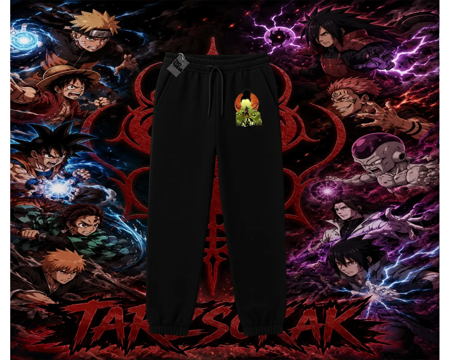 Shikamaru Nara Naruto Anime Karakter Unisex Jogger Eşofman Altı Beyaz