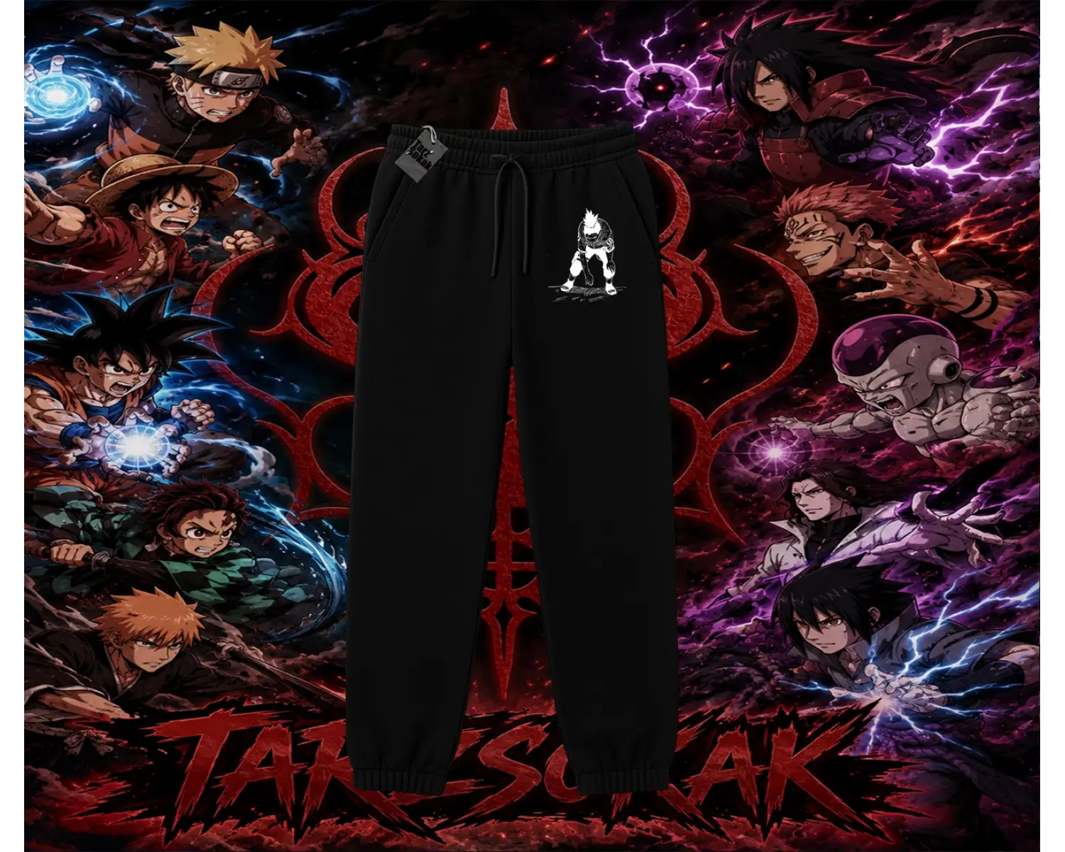 Shikamaru Nara Naruto Anime Karakter Unisex Jogger Eşofman Altı Beyaz