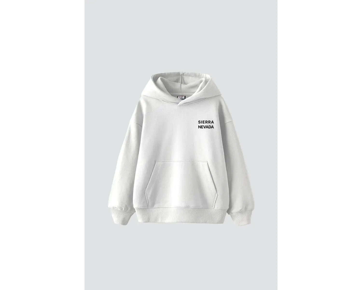 Sierra Nevada Baskılı Oversize Unisex Beyaz