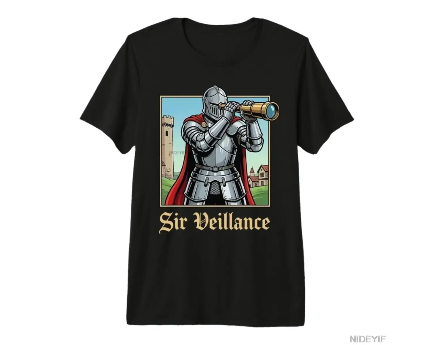 Sir Veillance Erkek Kadın Tişörtü %100 Pamuklu Tişörtler Kısa Kollu Üstler 0112-2