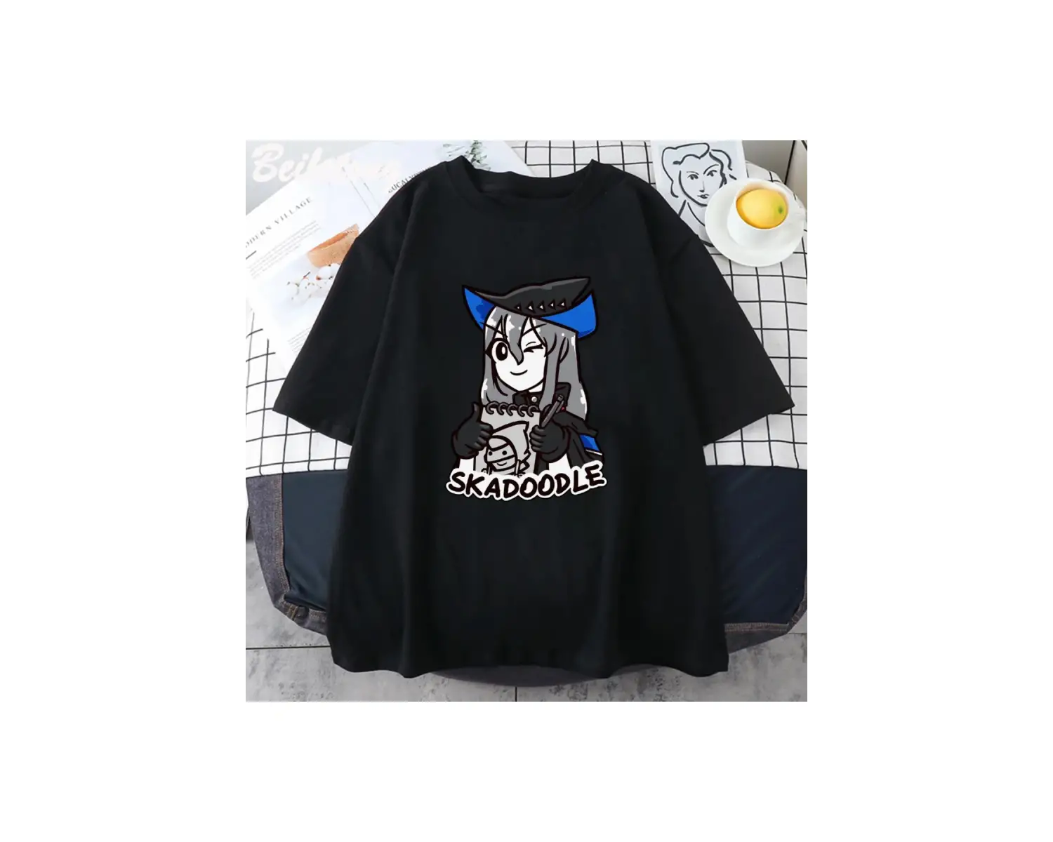 Siyah Anime Arknights Pramanix Siege sessizlik Skadi oyunu Cosplay Unisex saf le