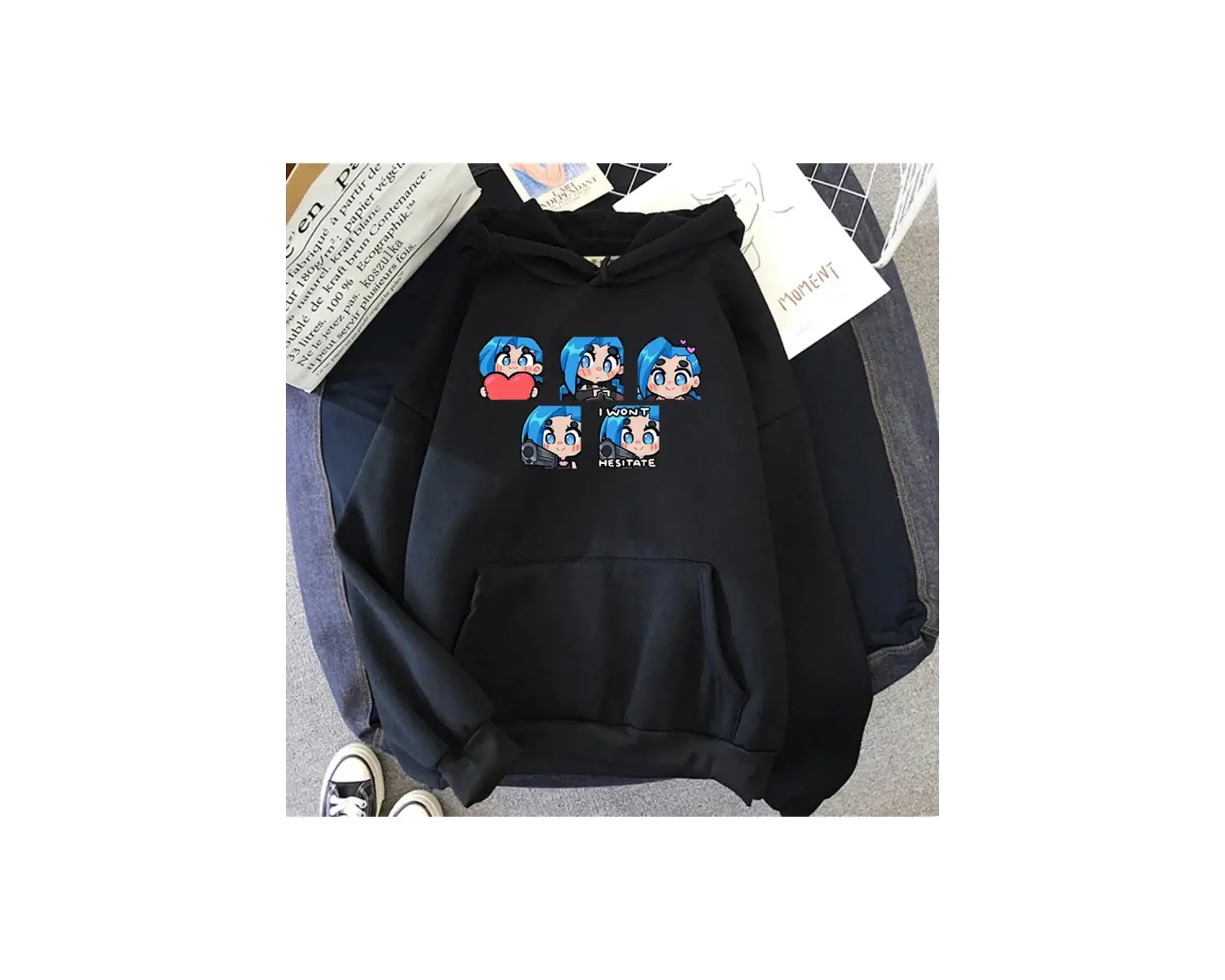 Siyah Arcane Anime Gözler Vi Jinx