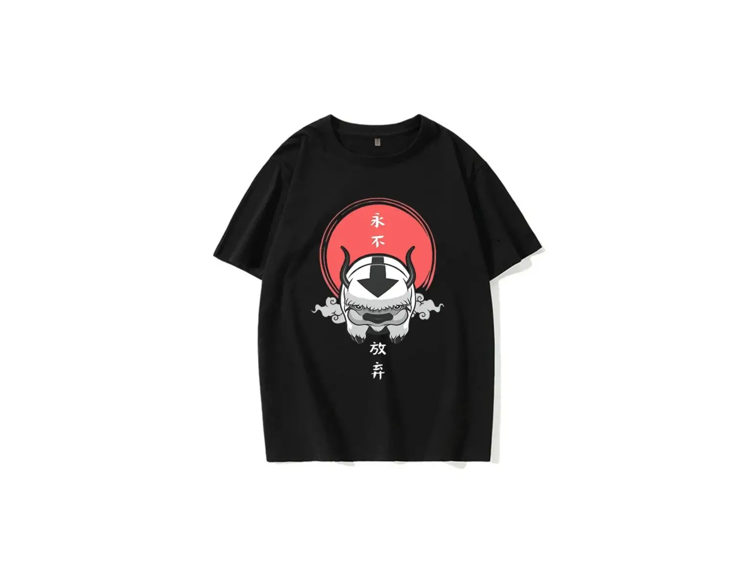 Siyah Avatar Son Hava Bükücü Tee Appa Yip Harajuku AB Boyutu Tshirt Mange Y2k s