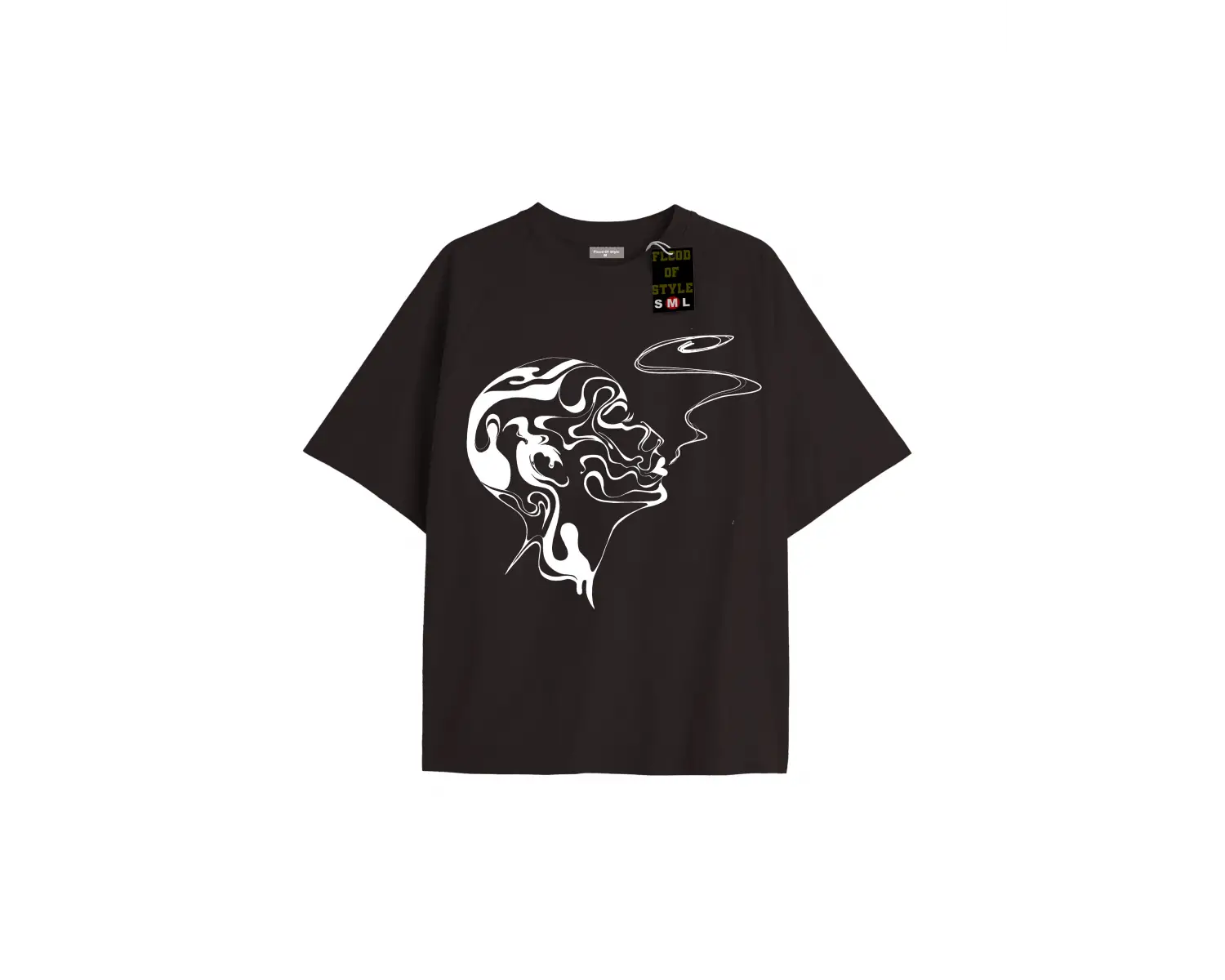 Siyah Babby Tee yüz tasarım Özel tasarım